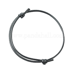 Coreano poliestere cavo di realizzazione di braccialetti cerato&nbsp;AJEW-JB00011-19