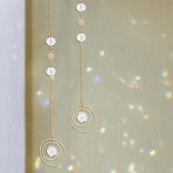 Glas-Strass-Anhänger-Dekoration&nbsp;HJEW-PH01748