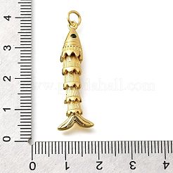Pendentifs avec zircon cubiques à micro-pavés en laiton&nbsp;KK-R217-01G-10