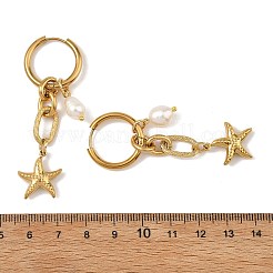 Boucles d'oreilles créoles pendantes en acier inoxydable 304&nbsp;EJEW-JE07357