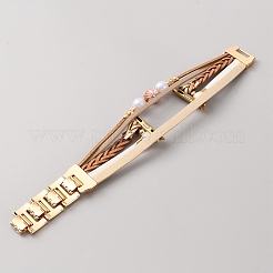 Cinturino per orologio in similpelle e lega con strass&nbsp;FIND-SZC0007-26B