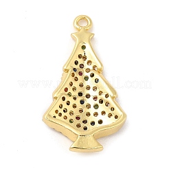 Colgantes de circonio cúbico pavé de latón chapado en rack&nbsp;KK-R150-07G