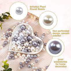 222 pièce 9 styles de perles rondes imitation plastique ABS&nbsp;KY-GO0001-03