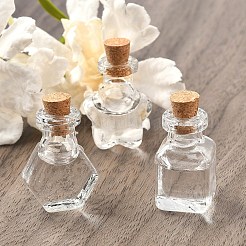 10 Stück 5 Stile Klarglasflasche für Perlenbehälter&nbsp;AJEW-YW0001-47