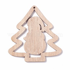 Bois imprimé grands pendentifs&nbsp;FIND-H030-02