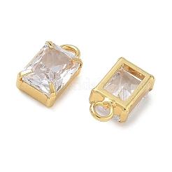 Ciondoli in ottone zirconi chiari micro pavé&nbsp;CU-CBAD360-11G-02
