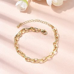 Messing-Kabelkettenarmband für Damen&nbsp;BJEW-A065-05G