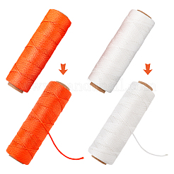 2 color de cordón trenzado plano de nailon&nbsp;NWIR-GF0001-05