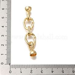 Messing Micro Pave klare Zirkonia Falte über Verschlüsse&nbsp;KK-H480-30G