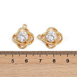 Pendenti in ottone con zirconi cubici&nbsp;KK-C115-05G