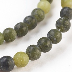 Natürliche Jade Perlen Stränge&nbsp;G-MSMC007-15-4mm
