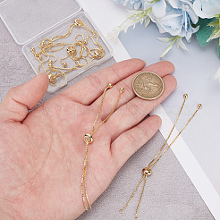 12 Stück Gestellbeschichtung Messing Kettenglied Armbandherstellung&nbsp;KK-HY0003-57G