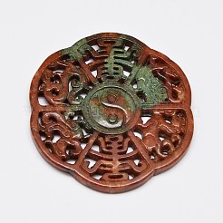 Gemischten Stil Natur Henan jade große Anhänger&nbsp;G-O028-01