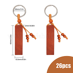 26 x Schlüsselanhänger aus Eisen.&nbsp;AJEW-CA0003-19