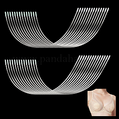 24 borsa 2 stili di stecche per reggiseno in acciaio inossidabile 304&nbsp;STAS-PH0006-94A