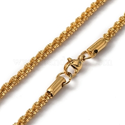 Bracelets et colliers à maillons en acier inoxydable 304 avec placage ionique (IP)&nbsp;SJEW-F220-01B-G