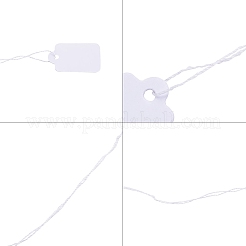 Étiquettes de prix de bijoux rectangle blanc&nbsp;X1-TOOL-C003-02