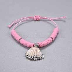 Braccialetti intrecciati in filo di poliestere cerato coreano&nbsp;BJEW-JB04264-M