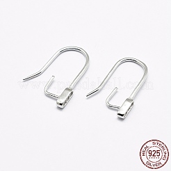 Ganci per orecchini in argento sterling anti-ossidazione rodiato 925&nbsp;STER-F033-52P