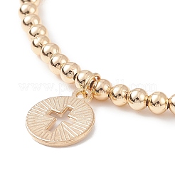 Set di braccialetti elasticizzati con perline in legno naturale e perle e agata in stile 4 pz&nbsp;BJEW-JB08819