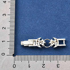 Fermoirs repliables en laiton micro pave zircone cubique transparente&nbsp;KK-R222-05S