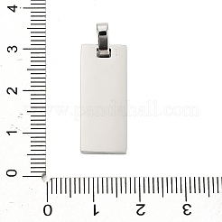 Blanko-Anhänger aus Edelstahl 304 zum Prägen&nbsp;STAS-Z126-03P-03