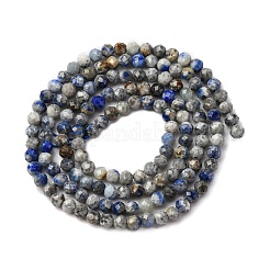 Natürlicher Lapislazuli Perlenstränge&nbsp;G-RM2025-A24-3mm