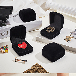 Kunststoffabdeckung mit Samtbrosche Verpackungsboxen&nbsp;VBOX-WH0012-06B