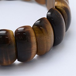 Natürlichen Tigerauge Perlen Stretch-Armbänder&nbsp;BJEW-I265-B03