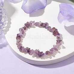 Bracelets pour enfants en perles d'améthyste naturelle&nbsp;BJEW-JB10611-03
