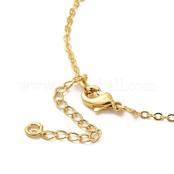 Messing-Emaille-Halskette mit Strass-Anhänger&nbsp;LS-NJEW-Q320-01B-G