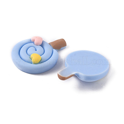 Cabochons en résine opaque&nbsp;RESI-WH0035-02E