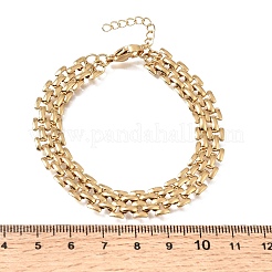 Bracciali a catena pantera in acciaio inossidabile 304 da 9.5 mm per uomo e donna&nbsp;SA-CBAB767-14G