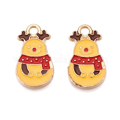 Noël alliage thème pendentifs émail&nbsp;ENAM-T020-10S