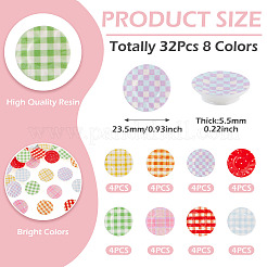 32 Stück 8 Farben Harzplatten Miniatur-Ornamente&nbsp;DOLL-TA0001-01