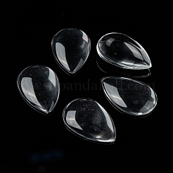 Cabochon in vetro trasparente a goccia&nbsp;GGLA-R024-30x20