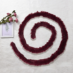 Rouleau de tissu chenille en fausse fourrure pour décoration d'arbre de Noël ou pour fabrication de couronnes et d'arcs&nbsp;FIND-WH20003-95B