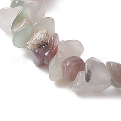 Braccialetti elasticizzati con perline in agata naturale per donna&nbsp;BJEW-JB09409