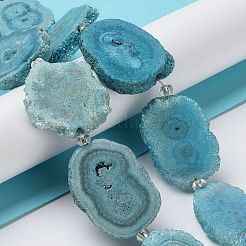 Chapelets de perles en cristal de quartz druzy naturel&nbsp;G-F582-A12