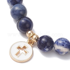 Bracciali con ciondoli in lega di smalto&nbsp;BJEW-JB12243