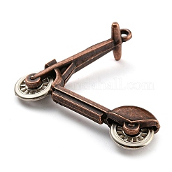 Tibetischer stil Aluminium Anhänger & Charms&nbsp;FIND-C052-08R