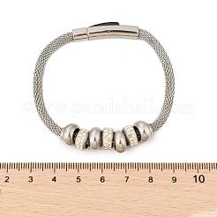 304 Edelstahl-Mesh-Kettenarmbänder für Damen&nbsp;BJEW-Z087-16P