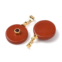 Natürliche rote Jaspis Anhänger&nbsp;G-P628-03G-01