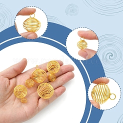20pcs 4 Arten Eisendrahtanhänger&nbsp;IFIN-FS0001-46G