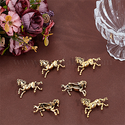 6 broche en alliage en forme de cheval&nbsp;JEWB-PH0001-54AG