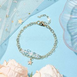 Opalit-Chip-Armband-Sets mit mehreren Strängen&nbsp;BJEW-JB10500-03