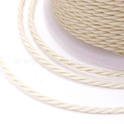 Cordon rond en polyester ciré&nbsp;YC-G006-01-1.0mm-12