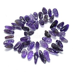 Natürlichen Amethyst Perlen Stränge&nbsp;G-G106-J07-01