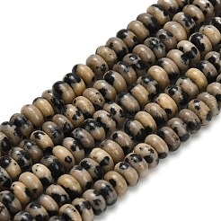 Natur Dalmatiner Jaspis Perlen Stränge&nbsp;G-L635-A24-4x2mm