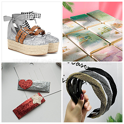 Tessuto in similpelle con motivo floreale&nbsp;DIY-GF0002-52